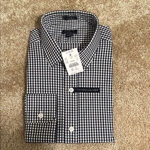J. Crew Black and White Checkered Men's Shirt